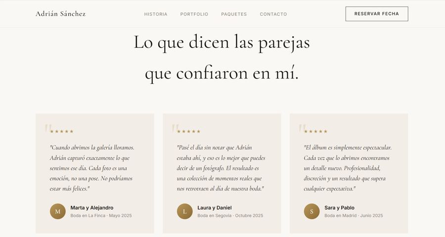 Reseñas de clientes